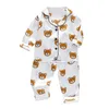 Conjuntos de pijamas de bebê novos outono crianças pijamas de desenhos animados para meninas meninos pijamas de manga comprida algodão roupas infantis u70a5074276
