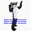 Long Fur Timber Grey Wolf Mascot Costume Adult Cartoon Character Outfit Suit Ceremonial Event Department Store zx1731