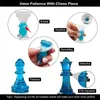 قالب راتنجات الايبوكسي الكريستالي DIY قطعة الشطرنج الأخرى Queen King 6 سيليكون ثلاثي الأبعاد 221111