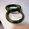 Bangle Natural Green Jades Bangles Hand Carved Emerald Jade Bracelet Women Boutique Healing Jewelry Girlfriend Mom Lucky Amulet Gifts
