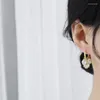 Boucles d'oreilles créoles Juwang exquis papillon minimaliste Non percé brillant haut Zircon pour les femmes charme romantique bijoux de luxe