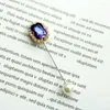 Brooches Retro For Women Pin Shawls Shirt Collar Scarves Accessories Long Corsage Needle Brooch Imitation Pearl