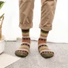 Men's Socks Casual Mens Soft Thick Warm Wool Blends Winter Men Retro Style Colorful Mans Sock Breathable Sokken