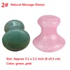 Gezichtsjade Guasha Board Natuursteenschraper Gua Sha Tools Aventurijn Paddestoel Vormtherapie jade roller Set wit roze Roos Vibrators Dames Gezicht Kwarts Groen