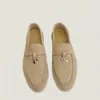 Sapatos de vestido Sole macio Sapatos de lefu confortáveis ​​Classic Sapato único Sapro de um pé de borla plana de couro feminino de cashmere versátil