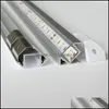 LED -remsor 20m10pcs Mycket 2M per styck Anodiserad aluminiumprofil för LED -remsljus triangelform remsor droppleveranslampor LIGH DHVN5