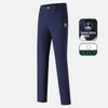 Men's Pants Winter Men's Golf Fleece Thickened Warm Solid Color Sportswear Outdoor High Quality Clothing