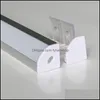Strisce a LED 20m10pcs un lotto 2 m per pezzo Profilo in alluminio anodizzato per strisce a strisce LED Strisce a forma di triangolo Luci di consegna di caduta Ligh Dhvn5
