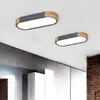 Ceiling Lights Wooden Decorative Remote Control Lamps Panels For Living Room Bedroom Lamp Deckenleuchten