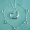 Big Love Heart Collar Schedets Silver OT Buckle Designer Mens Joya para mujer Cumpleaños de Navidad Regalo de boda Bangle con caja 001