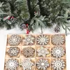 Christmas Decorations White Tree Snowflakes Stars DIY Hanging Ornaments Pendant Wooden Table Confetti Home