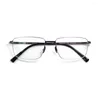 Óculos de sol Quadrões Alemanha Designer sem parafuso Estrutura quadrada moldura para homens super fino flexível dioptria óculos retro retângulo retro