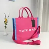 Hip Casual Canvas Totes mar De Tote Bag Cross Body Designer Tas Vrouw Zachte Boodschappentas Letter Print Schoudertas portemonnee 230509