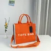 Hip Casual Canvas Totes mar De Tote Bag Cross Body Designer Tas Vrouw Zachte Boodschappentas Letter Print Schoudertas portemonnee 230509