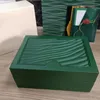 L Luxury Green with Original Wooden Rolex Watch ex Box Cases Papers Card Wallet Boxes Accessories Wristwatch AAA Watches Boxes