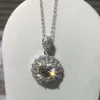 Collane con ciondolo Serenity 5 Collana D Color Snow Flower Neck Chain S925 Sterling Silver Plate Pt950 Commercio all'ingrosso di gioielli 221109