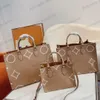 Designer bags Bags Totes ONTHEGO Never Women Designer Tote Luxurious Open Handbag Monograms Leather Shoulder Ladies Cross Body Wallet Purse