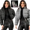 Outdoor Down Jacket Fashion Solid Color Women Lightweight Warm Puffer Down Jackets