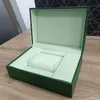 L Boxes Luxury Mens Watch Cases Original Inner Outer Womans Watches Boxes Men Wristwatch Green Box Card Card 116610 Accessories Certicate Bag Bag