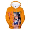 Sweats à capuche pour hommes 2022 Anime vêtements pour hommes ne joue pas avec moi Miss Nagatoro sweat femme homme à capuche Harajuku Streetwear garçon filles