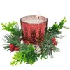 Candle Holders Christmas Votive Holder Decorative Flower Pedestal Stand For Wax Candles Spa Wedding & Birthdays Party