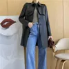 Mulheres de couro feminino Coats Long genuíno 2023 Moda Lady Natural Sheepskin Sleeves Jackets de alta qualidade H916