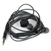 Auriculares estéreo con cable de control negro y control de volumen en auriculares auriculares para auriculares
