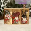 Christmas Decorations 2023 Year Ornament Boxed Wooden Pendant Tree Decor Navidad Garland Noel Decoration For Home