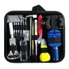 Kits de réparation de montres 147 barres de kit d'outils professionnels et ouvre-boîte arrière