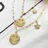 Pendanthalsband Gold Color Star Party Women's Necklace Fashion Female Choker Statement smycken 2022 Collier Femme