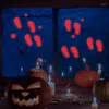 Strings Halloween Luminous Handprints Blood Stains Wall Stickers Holiday Lights Decoration Window Self-adhesive