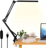 Lampade da tavolo Lampada da lettura a clip con luci da scrivania a LED 12V 160Pcs Luce a morsetto USB 24W per lavorare