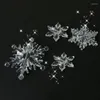 Christmas Decorations 10PCS/Pack For Home Snowflake Ornaments Crystal Acrylic DIY Bead Curtain Decorative Craft Decor Party