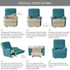 Chair Covers 4 Pieces Recliner Sofa for Living Room Reclining Jacquard Armchair Stretch Couch Slipcovers 1 Seater 221110