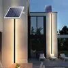Appliques murales solaires éclairage extérieur étanche longue lampe pour jardin porche Villa cour balcon applique Luminaire 110V 240V
