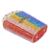 Borse da sera Designer di lusso Popcorn Crystal Party Purse Wedding Frizione colorata SC997