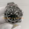 8 montres en couleur pour hommes 40 mm en verre saphir cadran noir cadran en céramique Cal.2836 Mouvement automatique Bracelet en acier V12 Montres de bracelet mécaniques
