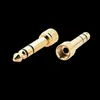 Gold-Kopfhörer-Anschluss, 6,35 mm Stecker auf 3,5 mm Stereo-Stecker, Audio-Mikrofon-Schrauben-Adapter-Konverter