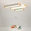 Ceiling Lights Wooden Decorative Remote Control Lamps Panels For Living Room Bedroom Lamp Deckenleuchten