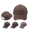 Boll Caps Multicolor Leopard Print Simple Baseball Cap Hat Visor Justerbara hattar f￶r kvinnor