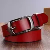 Genuine Leather Women Belt Concise Students Girl Pin Buckle Jeans strap High Quailty Female Cowskin Waistband Cowboy