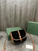 Yardine Belvedere II Grey PM MM Messenger Bag Designer Chevron print Crossbody Coated Canvas Green Black Classic Purse238S