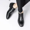 Vårklänning ko 247 riktiga skor casual läder män formell affär kil bröllop loafers vintage brittisk snörning oxfords arbete 428 952