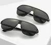 5 UNIDS damas de verano que conducen gafas de sol de METAL polarizadas moda mujer Forma ovalada playa negra gafas de ciclismo al aire libre a prueba de viento hombre marco grande 2 colores gafas gafas