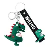 Karikatür Figürleri Küçük Dinozor Keychain Bebek Anime Anime Hayvan Çiftleri Hediye Silika Jel Moda Zarif Hayvan Lover Xm