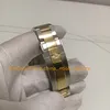 8 cores masculinas na caixa relógio masculino data 41 mm cerâmica em dois tons ouro preto mostrador pulseira fecho dobrável Ásia 2813 movimento automático relógios esportivos de mergulho