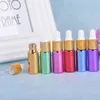 300pcs 5 ml mini bouteille de parfum d'huile de verre portable mignon avec bo￮tier de parfum dropy color￩