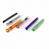 Pyrex glass one hitter pipe bat smoking accessories 4 inch colorful clear Steamroller Hand Pipe oil burner Filters tube nail tips bong