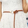 أحزمة رقيقة بو الجلود للنساء حلوى اللون الإناث حزام حزام الخصر ceinture femme cinturones para mujer