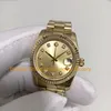 20 ملونة من النساء مع مربع Watch Women 31mm الذهب الأصفر DIAL DIAL LODIENTS BARED ASIA 2813 حركة سيدة ميكانيكية أوتوماتيكية ساعات المعصم